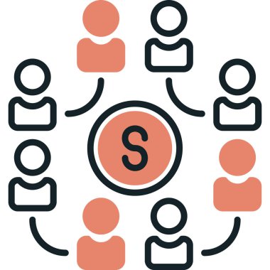 business people vektör simgesi çizim tasarımı