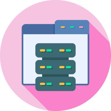 veri sunucu simgesi vektör illüstrasyonu