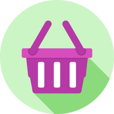 Alışveriş sepeti. Basit resimleme