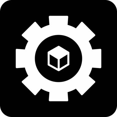 kutu vektör düz simgesi