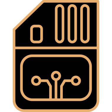 Bir bilgisayar monitörünün modern bir simgesinin vektör çizimi