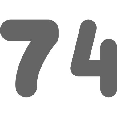 7 sayısının vektör illüstrasyonu