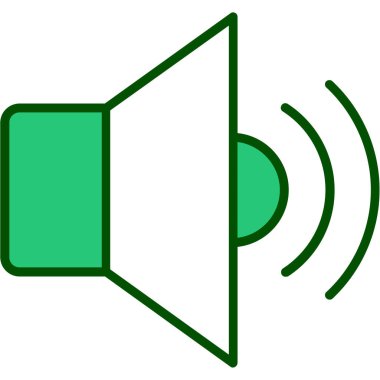 Konuşmacı. Arkaplanda web simgesi çizimi