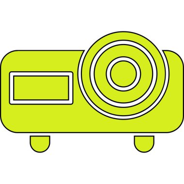 kamera simgesi vektör illüstrasyonu