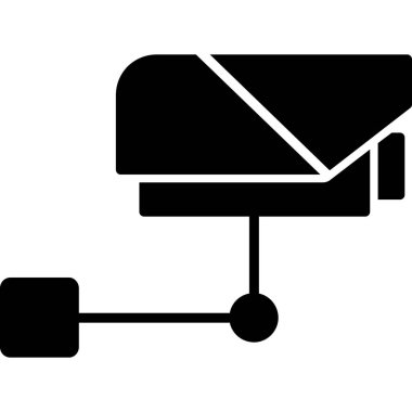 Posta kutusu simge vektörü. Posta kutusu işareti. izole edilmiş kontür simgesi düz biçimde siyah illüstrasyon.