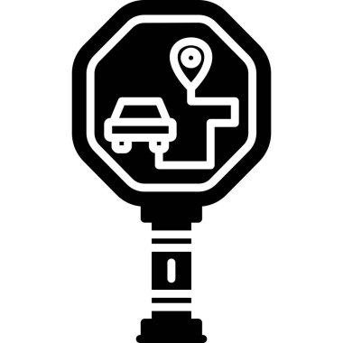 otomobil GPS konum simgesi taslak biçimi