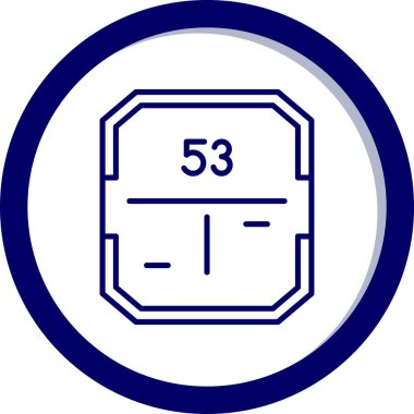 benzersiz numara 6 simge vektör illüstrasyonu