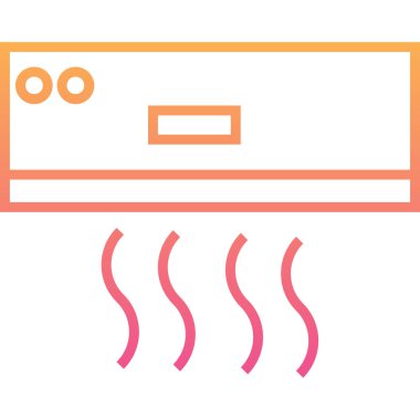 Isıtma. Web simgesi basit illüstrasyon