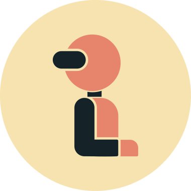 Köpek. Web simgesi basit illüstrasyon