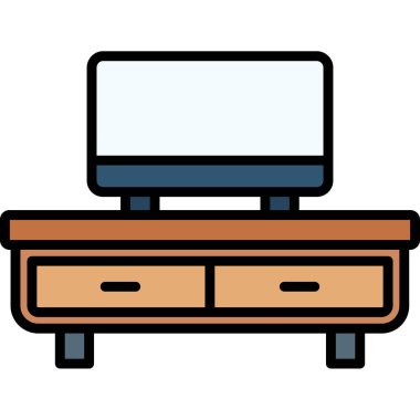 Mobilya. Web simgesi basit tasarım