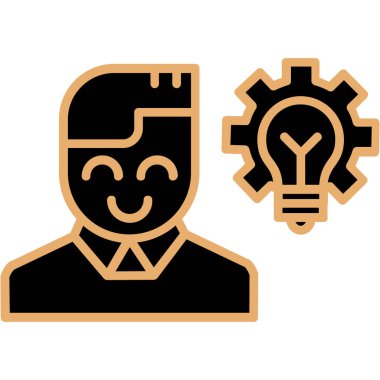 yaratıcı fikir simgesi, vektör illüstrasyonu