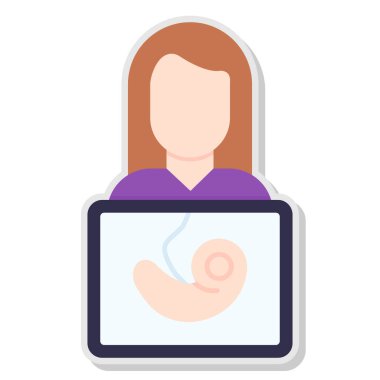 Akıllı telefonlu kadın avatar