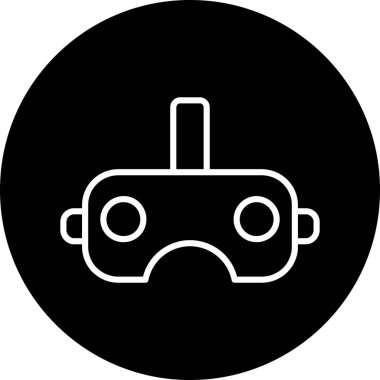 Vr. Web simgesi basit illüstrasyon