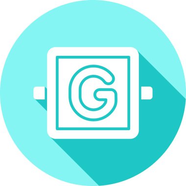 Bir tabletin modern simgesinin vektör illüstrasyonu