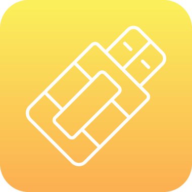 Bir uygulamayı tutan elin vektör çizimi