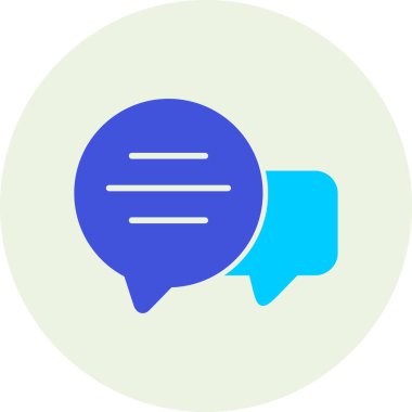 İleti kabarcığı vektör illüstrasyonu