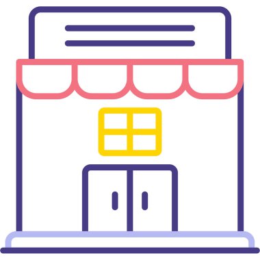 İnşaat dükkanı. Basit resimleme