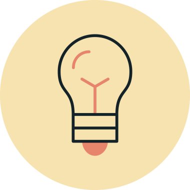 Fikir simgesi vektör illüstrasyonu