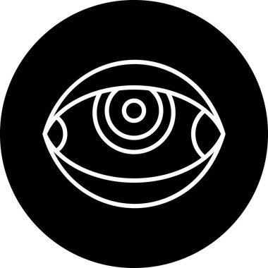 Göz simgesi vektör illüstrasyonu