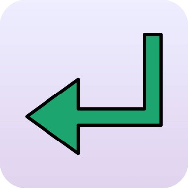 Eğilim biçimi izole edilmiş arkaplanda ok simgesi