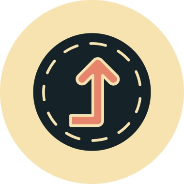 ok simgesi vektör illüstrasyonu