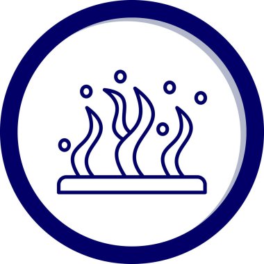 ateş vektör simgesi modern illüstrasyon