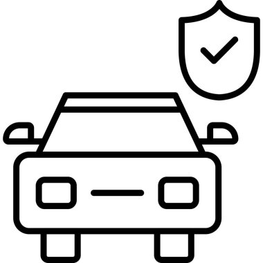 sigorta otomobili sigorta simgesi