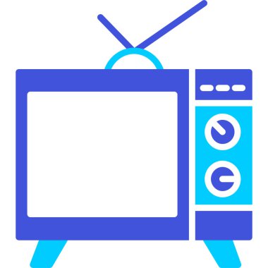 Televizyon. Web simgesi basit illüstrasyon