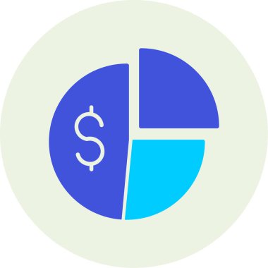 Pasta çizelgesi. Web simgesi basit illüstrasyon