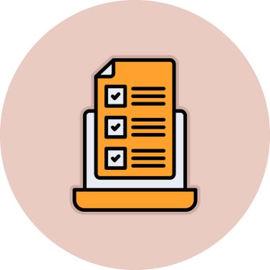 Vektör belgesi Simge illüstrasyonu