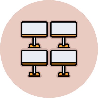 bilgisayar simgesi, vektör illüstrasyonu