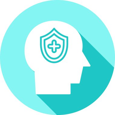 beyin ikonu vektör illüstrasyonu