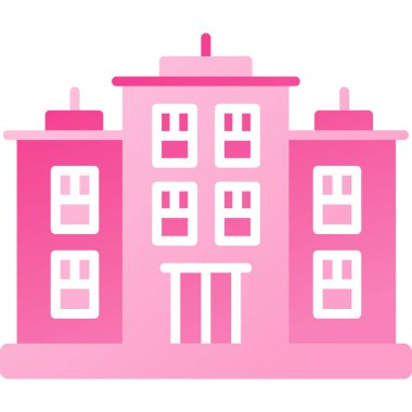 Otelde. Web simgesi basit tasarım