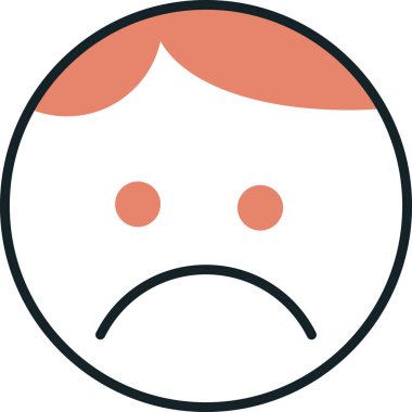 duygu yüz simgesi simgesi ana hat biçiminde