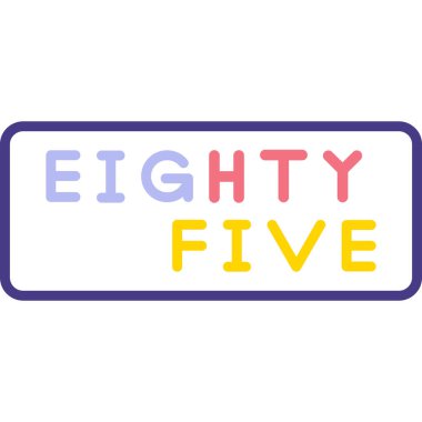 5 numaralı logo simgesi vektörü