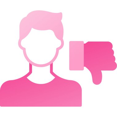 başparmak aşağı vektör simgesi