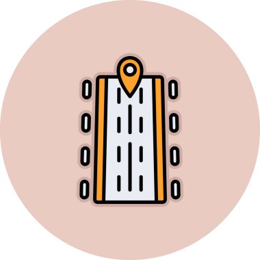 harita simgesi vektör illüstrasyonu