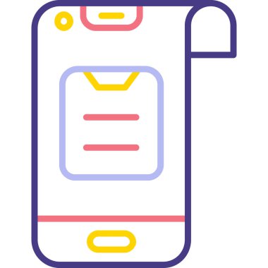 Cep telefonu. Basit tasarım. Web simgesi