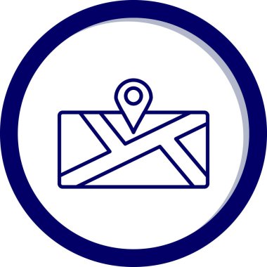 konum. Web simgesi basit illüstrasyon