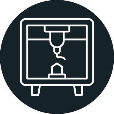 Modern bir simgenin vektör illüstrasyonu