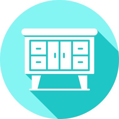 Dolap. Web simgesi basit illüstrasyon