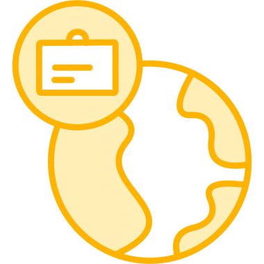 İş simgesinin vektör illüstrasyonu