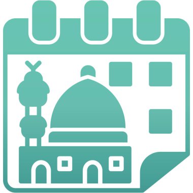 mosque building icon vector illustration