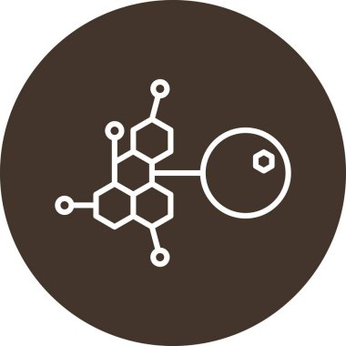 Kimyasal simgenin vektör illüstrasyonu