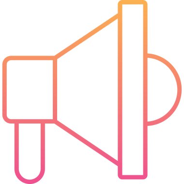 hoparlör ağ simgesi, vektör illüstrasyonu