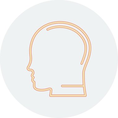 Baş simge vektör çizim