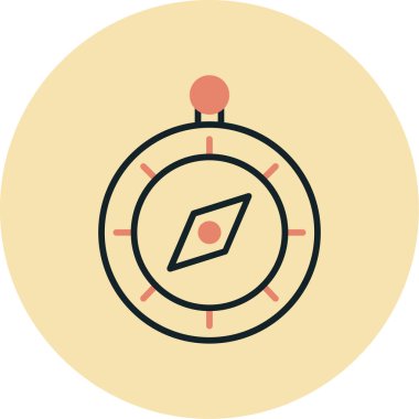 Pusula simgesi vektör resimlemesi