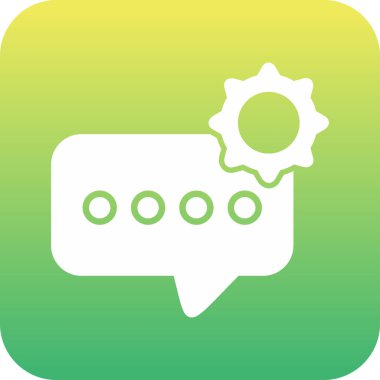 Sohbet simgesi vektör illüstrasyonu