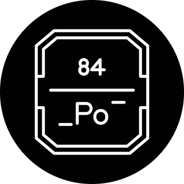 Modern kimyasal ikonun vektör illüstrasyonu