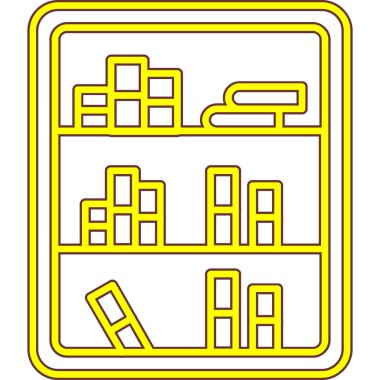 Yol simgesi vektör illüstrasyonu